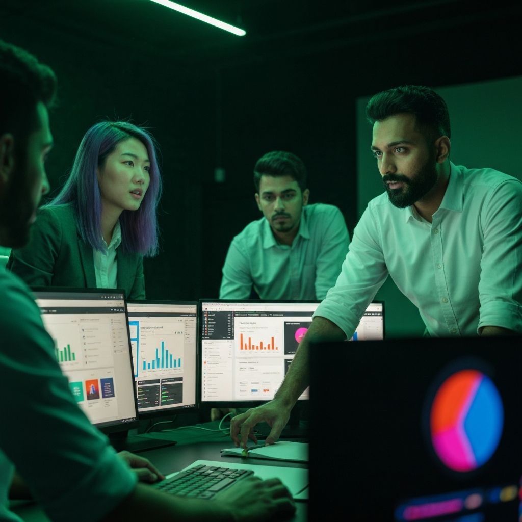 RadicalEco creative team collaborating in studio